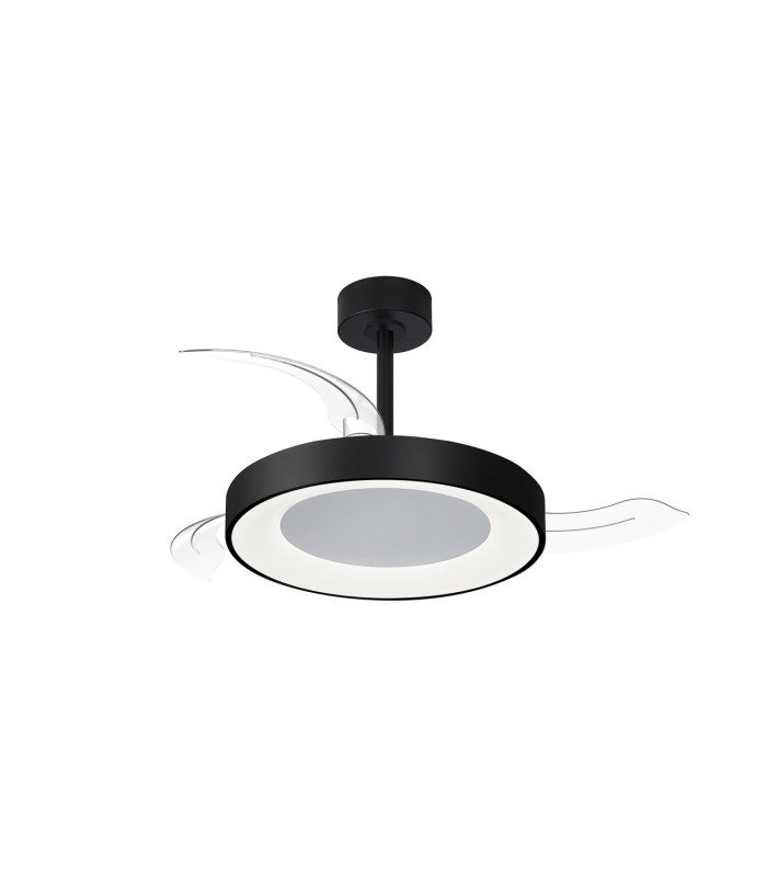 Niseko Fan S 40cm 45W LED Dimmable Ceiling Light With 25W DC Fan 2700-5000K Remote Control 5000lm Black-1