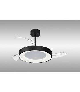 Niseko Fan S 40cm 45W LED Dimmable Ceiling Light With 25W DC Fan 2700-5000K Remote Control 5000lm Black-2
