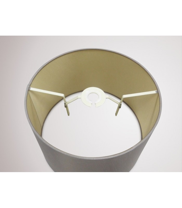 Dual Mount Round Empire, 320, 400 x 260mm Dual Faux Silk Fabric Shade, Taupe, Halo Gold - 10