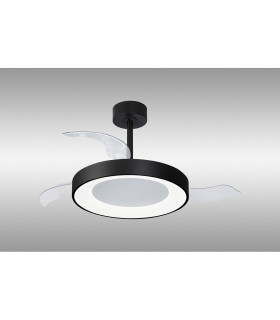 Niseko Fan M 49cm 50W LED Dimmable Ceiling Light With 30W DC Fan 2700-5000K Remote Control 5500lm Black-2