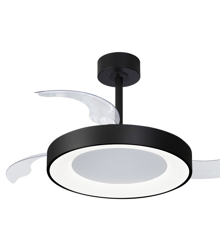 Niseko Fan M 49cm 50W LED Dimmable Ceiling Light With 30W DC Fan 2700-5000K Remote Control 5500lm Black-4