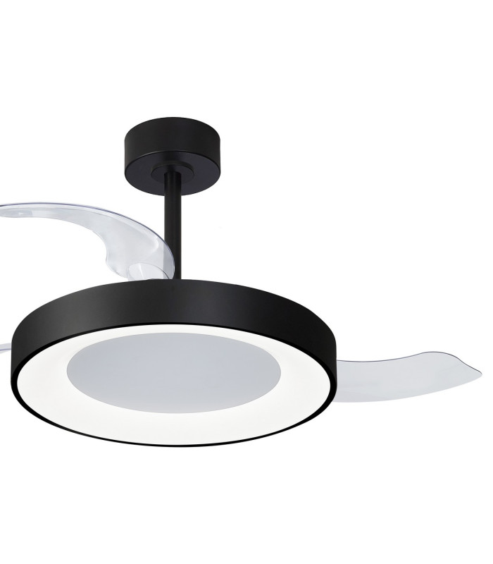 Niseko Fan M 49cm 50W LED Dimmable Ceiling Light With 30W DC Fan 2700-5000K Remote Control 5500lm Black-5