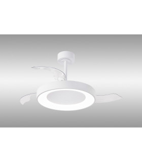 Niseko Fan M 49cm 50W LED Dimmable Ceiling Light With 30W DC Fan 2700-5000K Remote Control 5500lm White-2