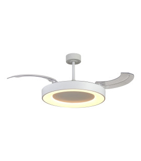Niseko Fan L 62cm 40W LED Dimmable Ceiling Light With 40W DC Fan 2700-5000K Remote Control 4400lm White-1