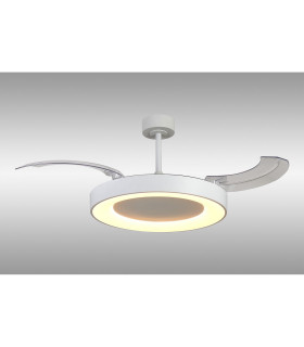 Niseko Fan L 62cm 40W LED Dimmable Ceiling Light With 40W DC Fan 2700-5000K Remote Control 4400lm White-2
