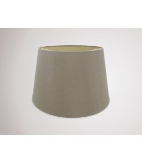 Dual Mount Round Empire, 350, 450 x 280mm Dual Faux Silk Fabric Shade, Taupe, Halo Gold - 2