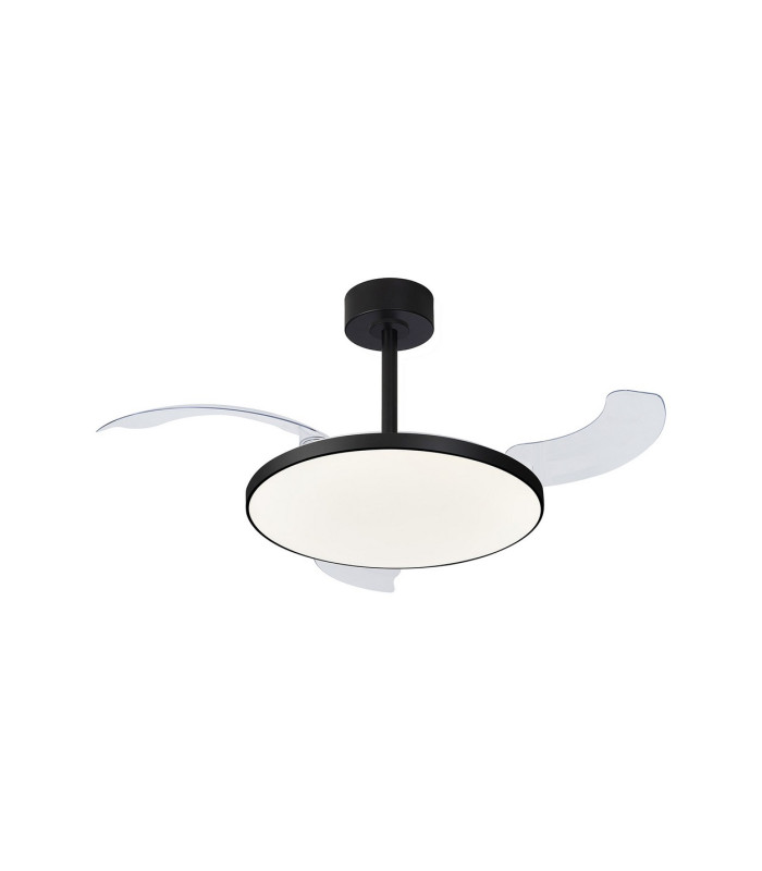 Slim Fan 50cm 50W LED Dimmable Ceiling Light With 30W DC Fan 2700-5000K Remote Control 5500lm Black-1