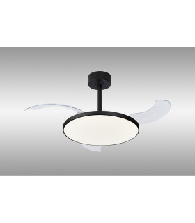 Slim Fan 50cm 50W LED Dimmable Ceiling Light With 30W DC Fan 2700-5000K Remote Control 5500lm Black-2
