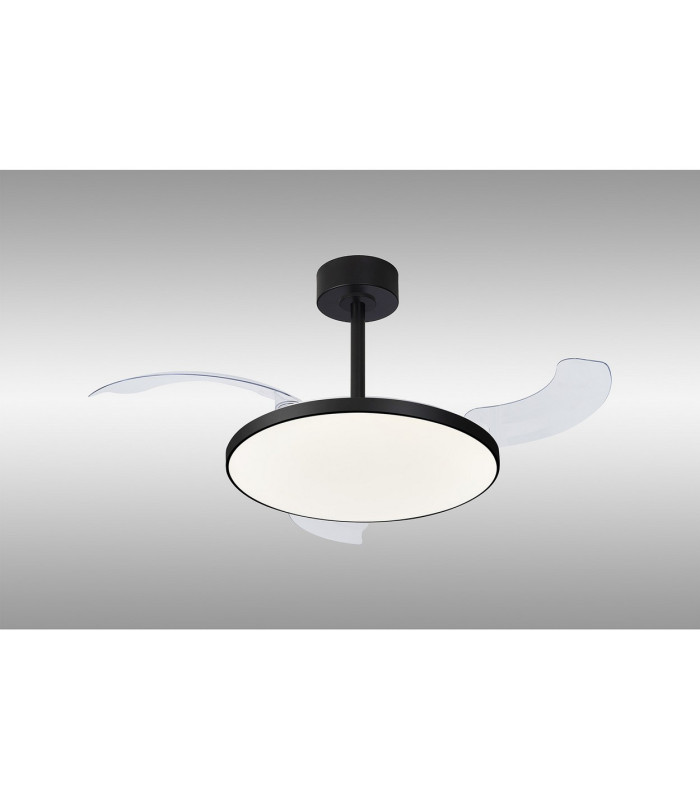 Slim Fan 50cm 50W LED Dimmable Ceiling Light With 30W DC Fan 2700-5000K Remote Control 5500lm Black-2