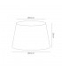 Dual Mount Round Empire, 350, 450 x 280mm Dual Faux Silk Fabric Shade, Taupe, Halo Gold - 3