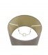 Dual Mount Round Empire, 350, 450 x 280mm Dual Faux Silk Fabric Shade, Taupe, Halo Gold - 4