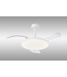 Slim Fan Mini 40cm 45W LED Dimmable Ceiling Light With 25W DC Fan 2700-5000K Remote Control 3150lm White-2