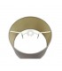 Dual Mount Round Empire, 350, 450 x 280mm Dual Faux Silk Fabric Shade, Taupe, Halo Gold - 5