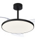 Slim Fan Mini 40cm 45W LED Dimmable Ceiling Light With 25W DC Fan 2700-5000K Remote Control 5000lm Black-4