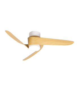 Groenland S 100cm 24W LED Dimmable Ceiling Light With 30W DC Fan 2700-5000K Remote Control 2640lm White/Wood-1