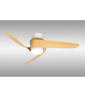 Groenland S 100cm 24W LED Dimmable Ceiling Light With 30W DC Fan 2700-5000K Remote Control 2640lm White/Wood-2