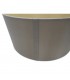 Dual Mount Round Empire, 350, 450 x 280mm Dual Faux Silk Fabric Shade, Taupe, Halo Gold - 8