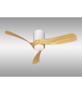 Nemo S 97cm 24W LED Dimmable Ceiling Light With 30W DC Fan 2700-5000K Remote Control 3200lm White/Wood-2