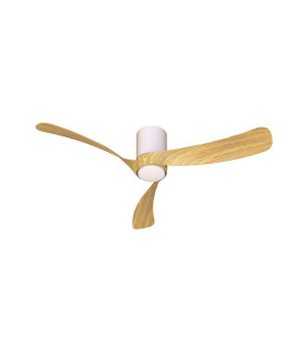 Nemo M 1.2m 24W LED Dimmable Ceiling Light With 32W DC Fan 2700-5000K Remote Control 3200lm White/Wood-1
