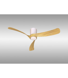Nemo M 1.2m 24W LED Dimmable Ceiling Light With 32W DC Fan 2700-5000K Remote Control 3200lm White/Wood-2