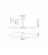 Ipanema 1m 32W Twin Blade Ceiling Fan (No Light) Remote Control Black/Wood 5yrs Warranty-3
