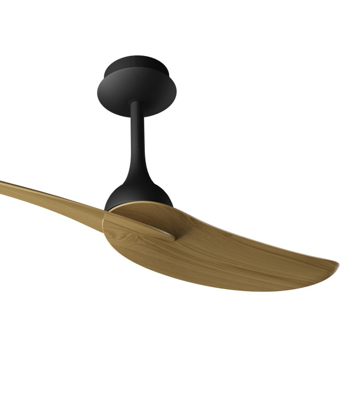 Ipanema 1m 32W Twin Blade Ceiling Fan (No Light) Remote Control Black/Wood 5yrs Warranty-6