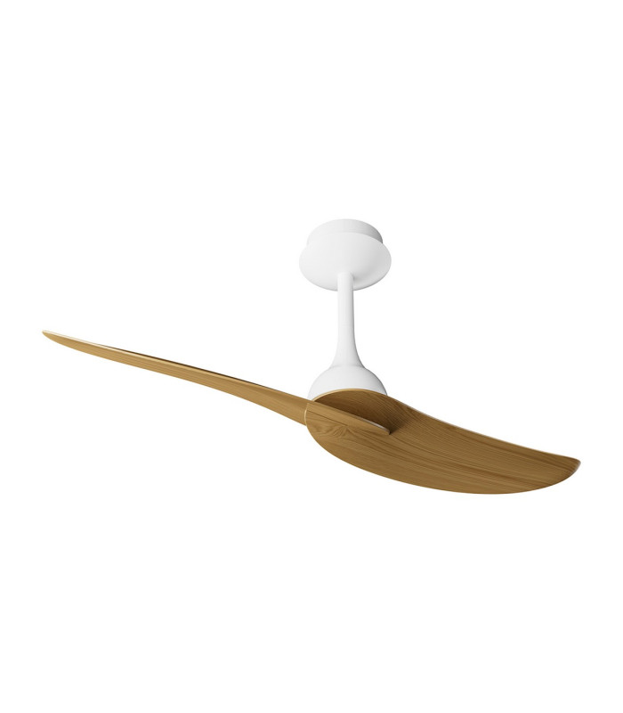 Ipanema 1m 32W Twin Blade Ceiling Fan (No Light) Remote Control White/Wood 5yrs Warranty-1