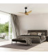 Ipanema 1m 32W Triple Blade Ceiling Fan (No Light) Remote Control Black/Wood 5yrs Warranty-4