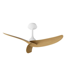 Ipanema 1m 32W Triple Blade Ceiling Fan (No Light) Remote Control White/Wood 5yrs Warranty-1