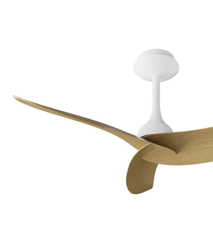 Ipanema 1m 32W Triple Blade Ceiling Fan (No Light) Remote Control White/Wood 5yrs Warranty-4