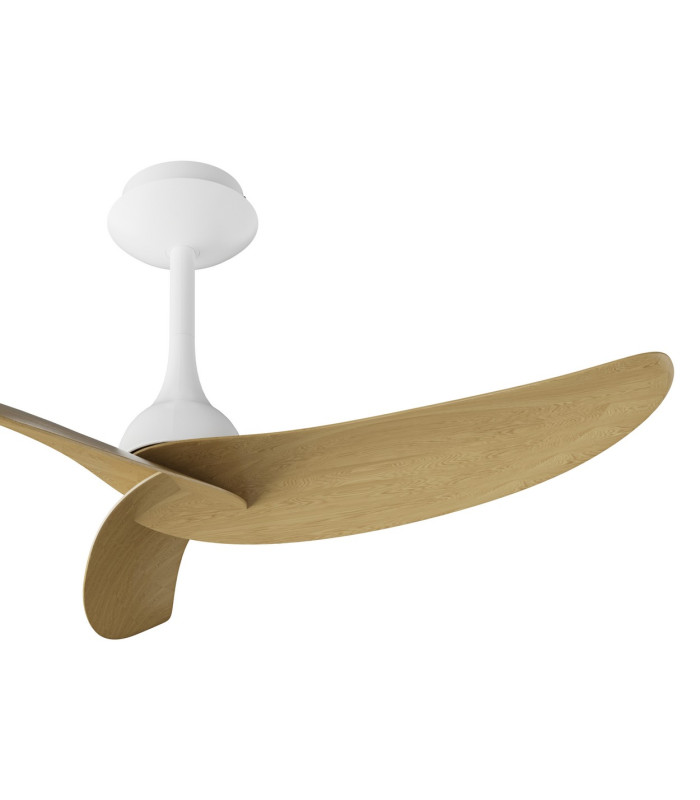 Ipanema 1m 32W Triple Blade Ceiling Fan (No Light) Remote Control White/Wood 5yrs Warranty-5
