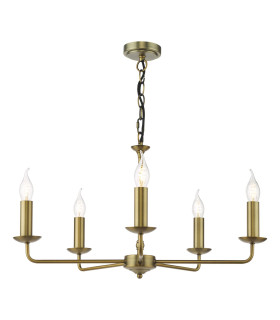 Favian 5 Light Ceiling Pendant Matt Bronze Fitting Only-1