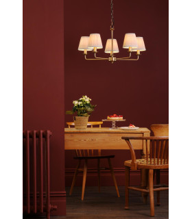 Favian 5 Light Ceiling Pendant Matt Bronze Fitting Only-2
