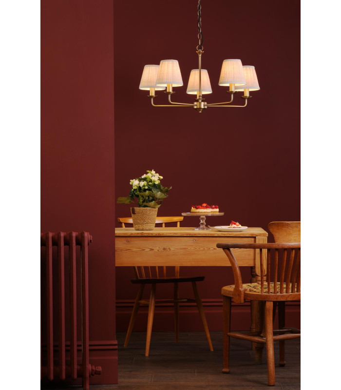 Favian 5 Light Ceiling Pendant Matt Bronze Fitting Only-2