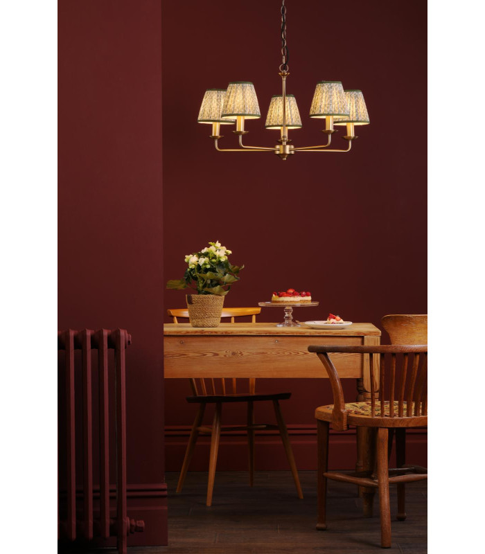 Favian 5 Light Ceiling Pendant Matt Bronze Fitting Only-4