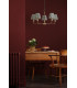 Favian 5 Light Ceiling Pendant Matt Bronze Fitting Only-5