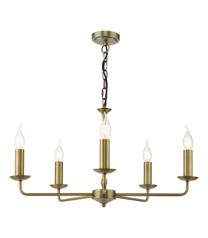 Favian 5 Light Ceiling Pendant Matt Bronze Fitting Only-1
