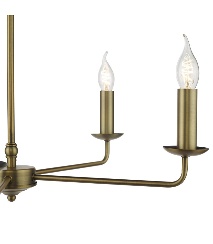 Favian 5 Light Ceiling Pendant Matt Bronze Fitting Only-9