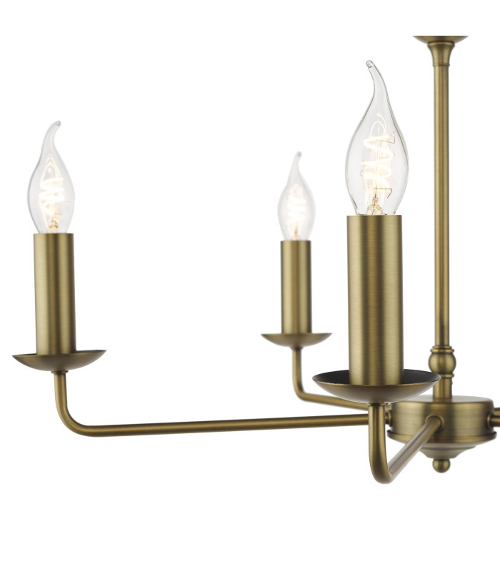 Favian 5 Light Ceiling Pendant Matt Bronze Fitting Only-10