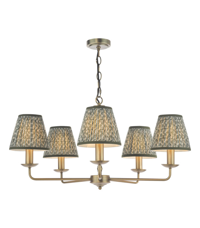 Favian 5 Light Ceiling Pendant Matt Bronze Fitting Only-11