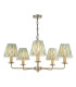 Favian 5 Light Ceiling Pendant Matt Bronze With Shade-1