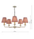 Favian 5 Light Ceiling Pendant Matt Bronze With Shade-6