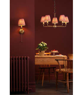 Favian Wall Light Matt Bronze With Shade-2