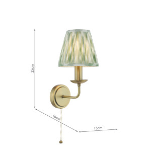 Favian Wall Light Matt Bronze With Shade-2