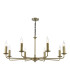 Favian 8 Light Ceiling Pendant Matt Bronze Fitting Only-1