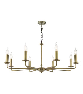 Favian 8 Light Ceiling Pendant Matt Bronze Fitting Only-1