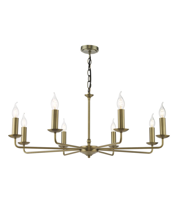 Favian 8 Light Ceiling Pendant Matt Bronze Fitting Only-1