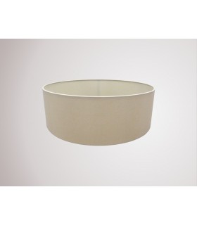Round Cylinder, 450 x 150mm Dual Faux Silk Fabric Shade, Nude Beige, Moonlight - 2