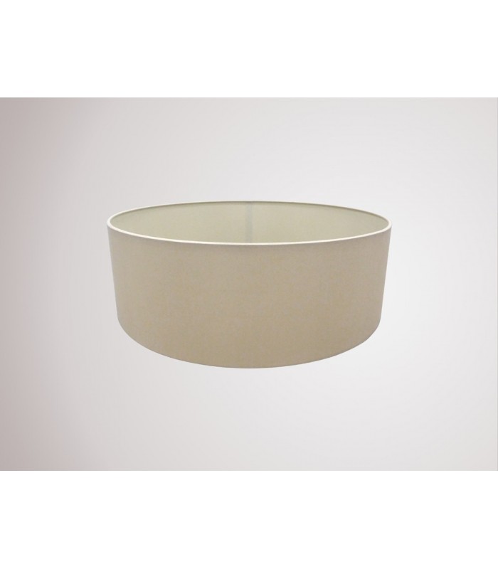 Round Cylinder, 450 x 150mm Dual Faux Silk Fabric Shade, Nude Beige, Moonlight - 2