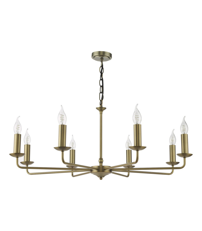 Favian 8 Light Ceiling Pendant Matt Bronze Fitting Only-3